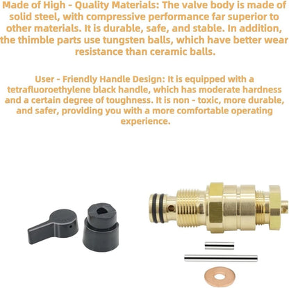 700258 Prime Spray Valve Kit,Drain Compatible with Titan 440 540 Brass