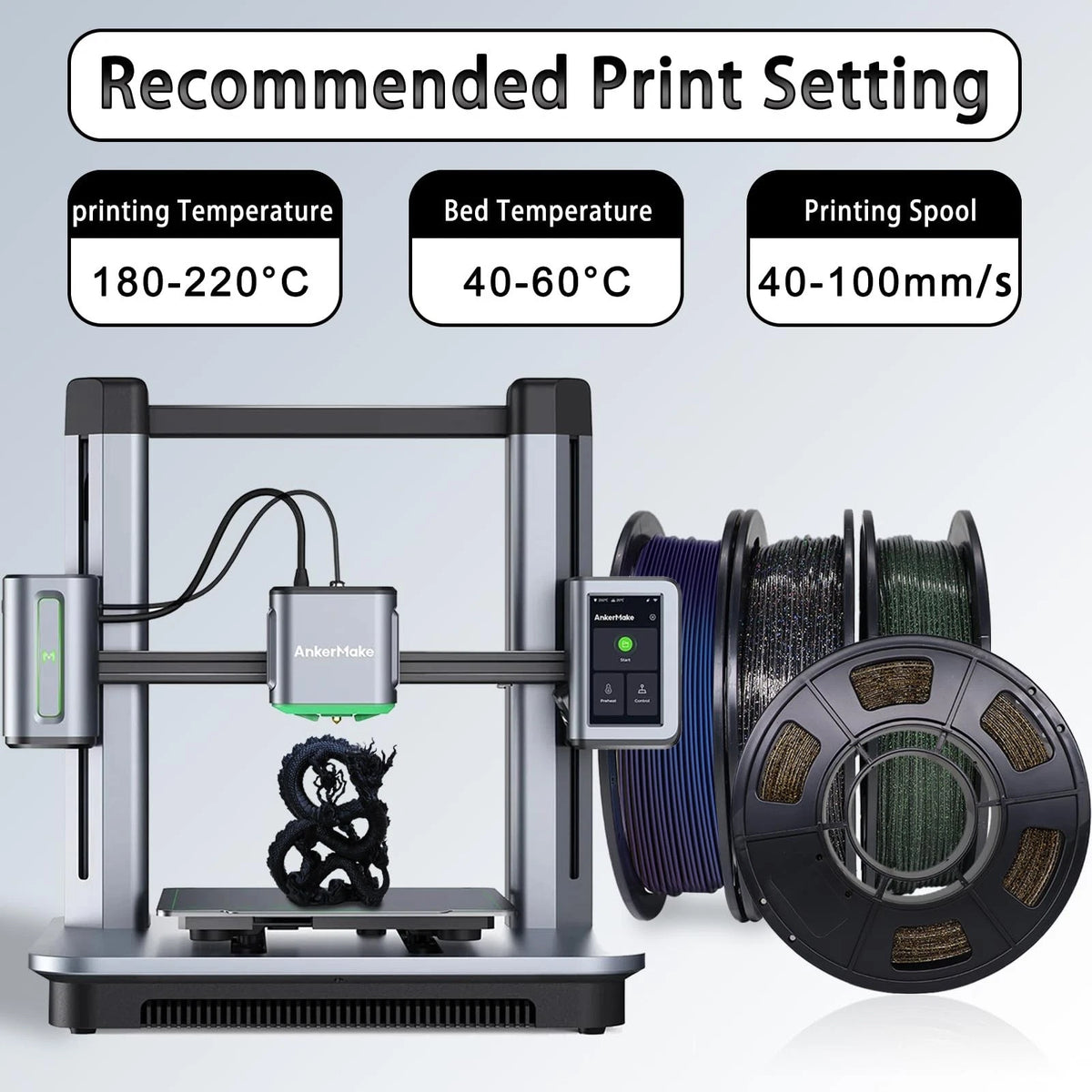 YOUSU 3D Printer Filament Galaxy PLA PLA, 1-galaxy Pla 250g*4 Pack