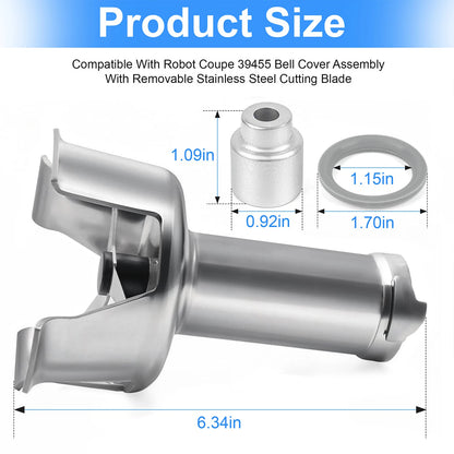 Robot Coupe 39455 Bell Cover Assembly with Removable Blade for MP550B