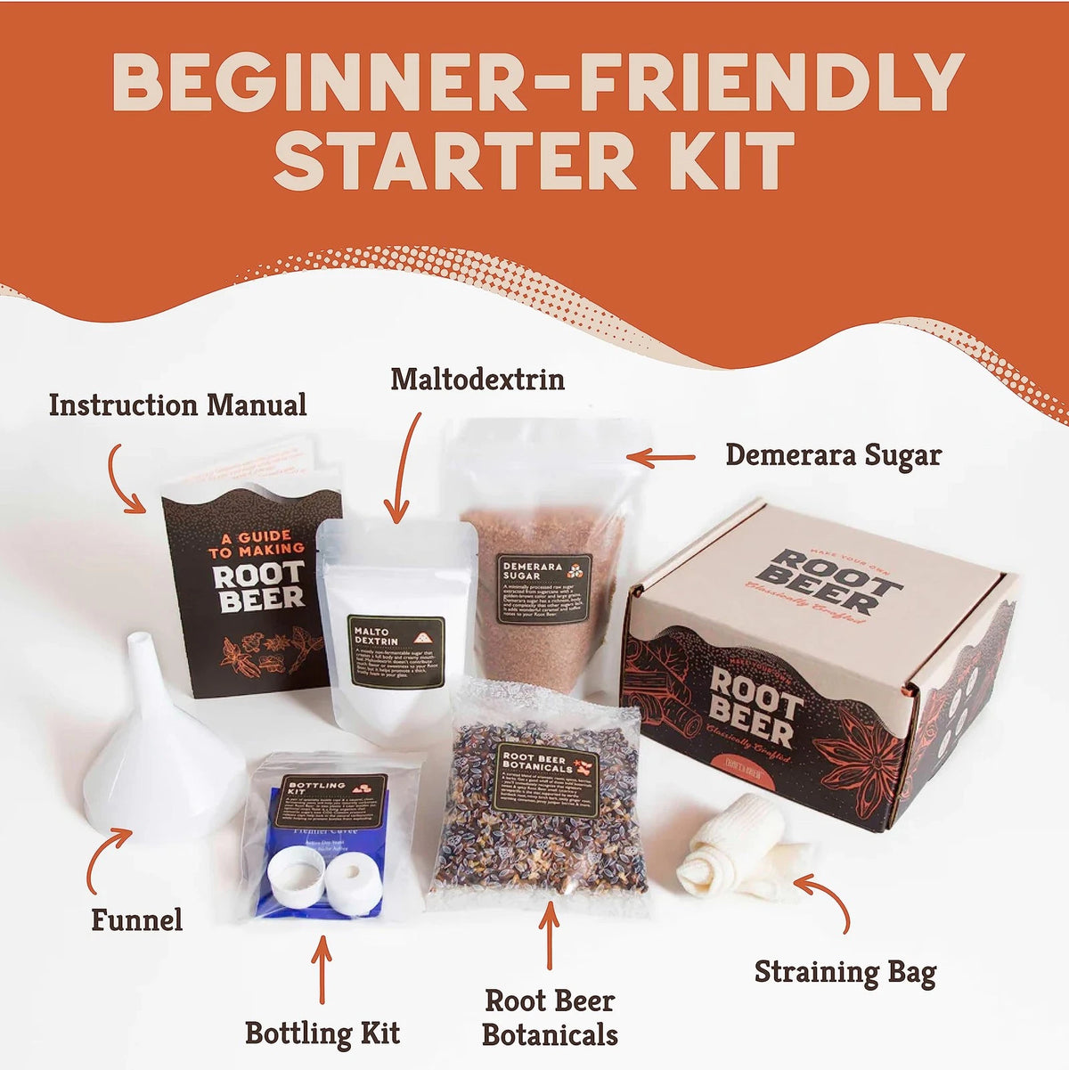 Craft A Brew - DIY Make Your Own Root Beer - Complete 1 Gallon