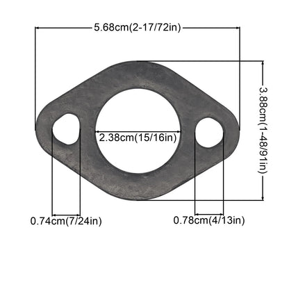 YGQ 692237 Muffler Exhaust Gasket Compatible with Briggs and Stratton MTD...
