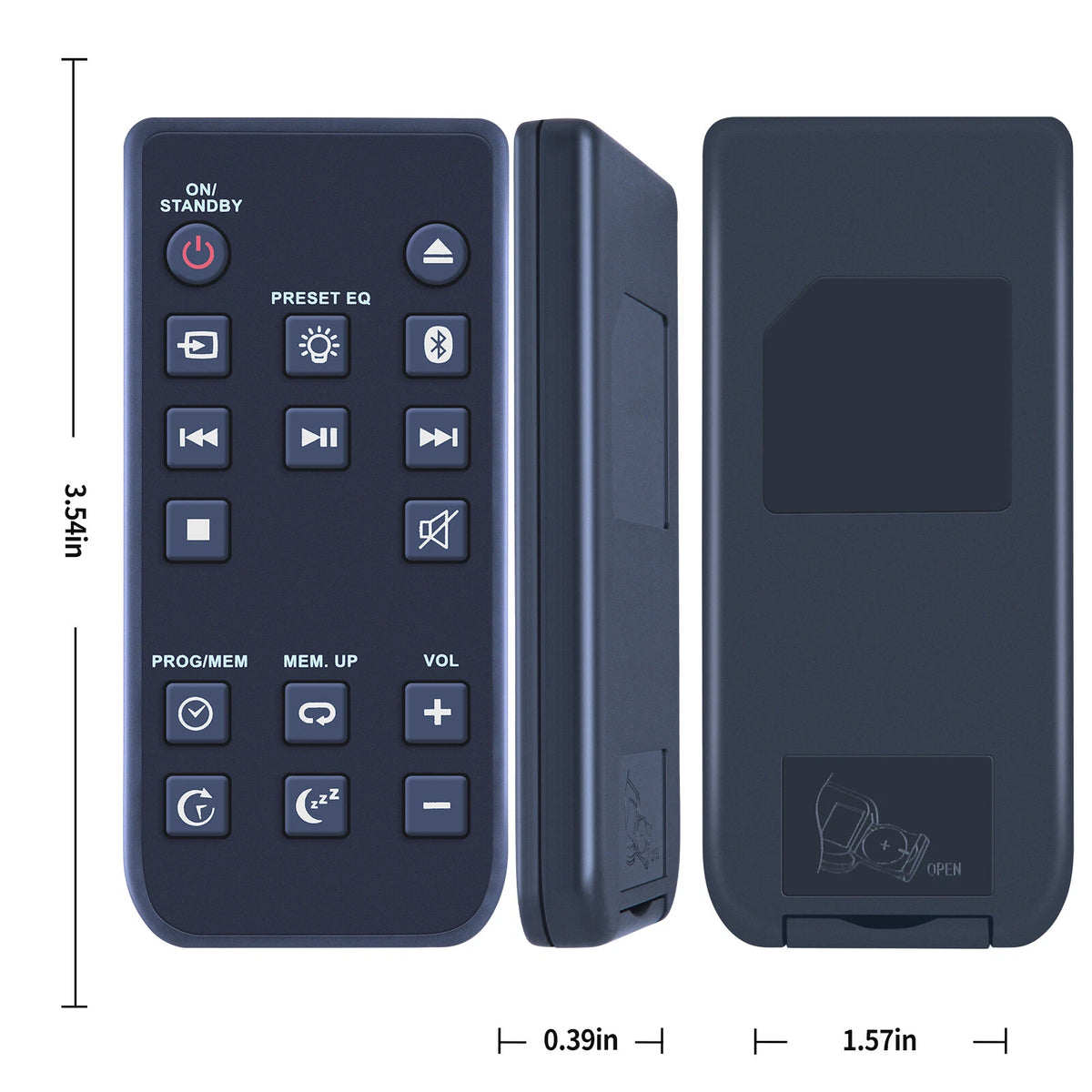 Remote Control For Blackweb BWA17AA005 CD Player Stereo Audio System