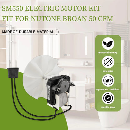 Universal Bathroom Fan Motor Replacement - SM550 Electric Vent Kit...
