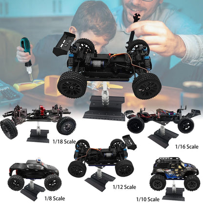 RC Car Stand Repair 360 Degree Rotation Lift or Lower for Black