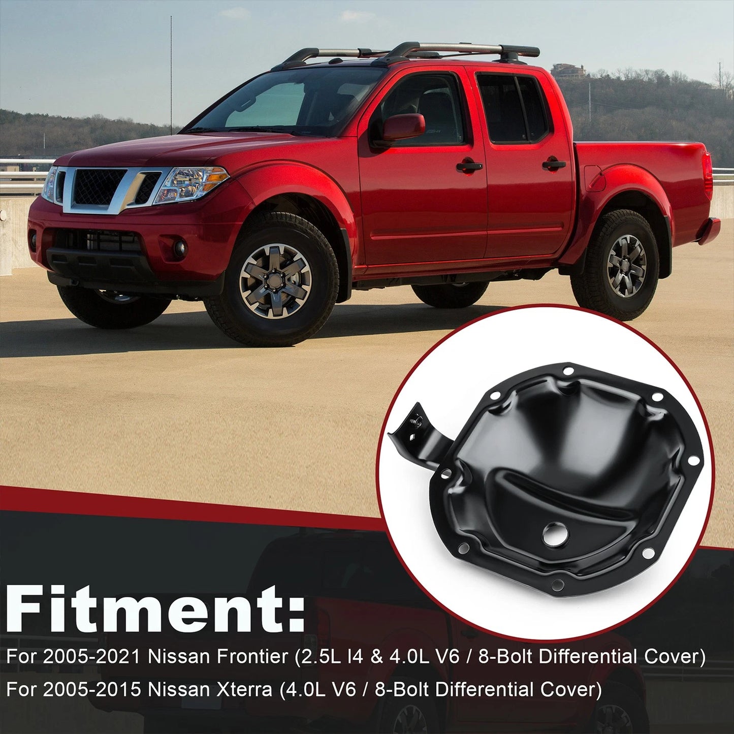 38350-EC010 Rear Differential Cover Fits Nissan 2005-2015 Xterra 8-Bolt C200K
