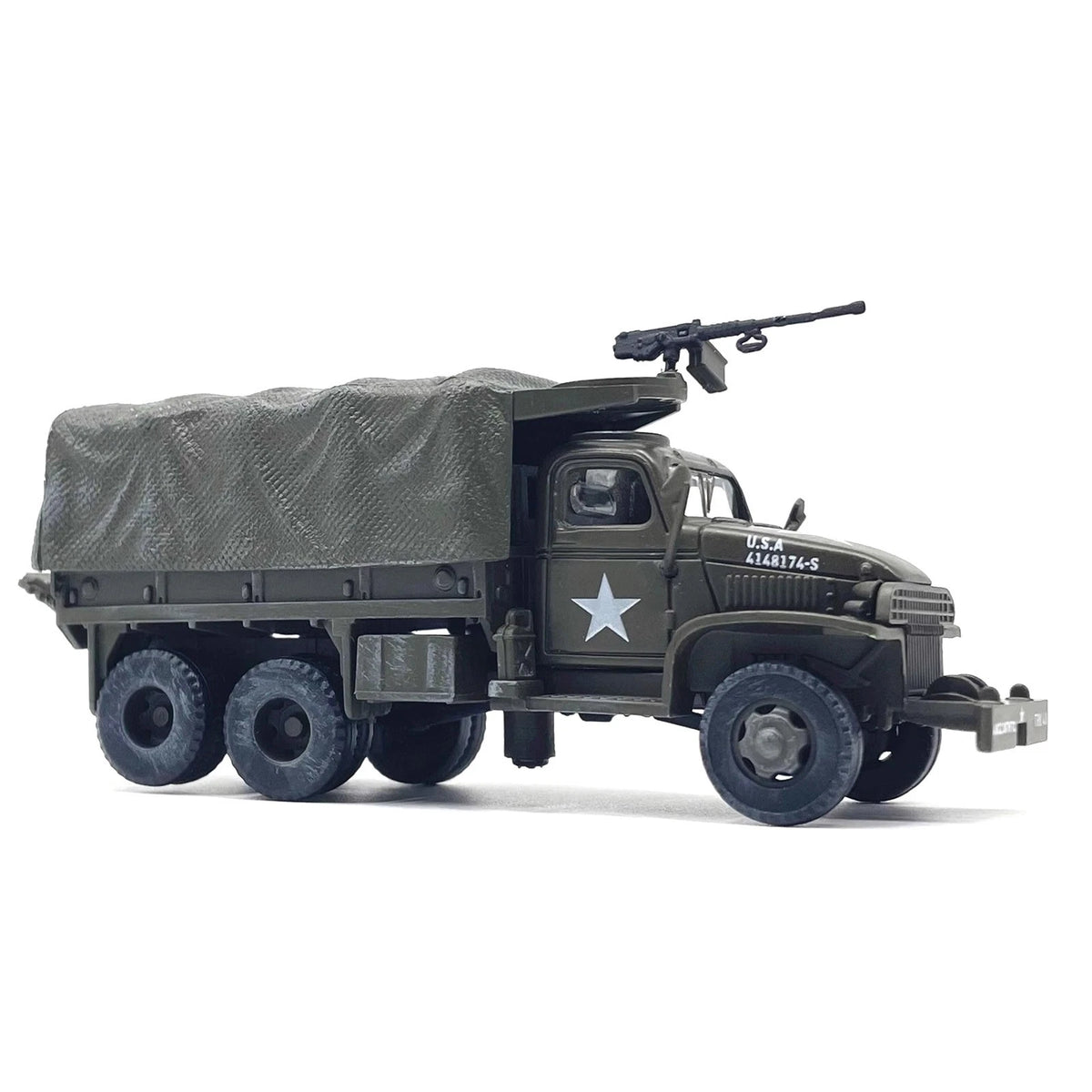 1/72 Scale WWII US Army GMC CCKW 353 Truck Military Simulation Model Toy Gift