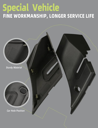 Windshield Wiper Cowl End Panel Compatible with Chevy Silverado