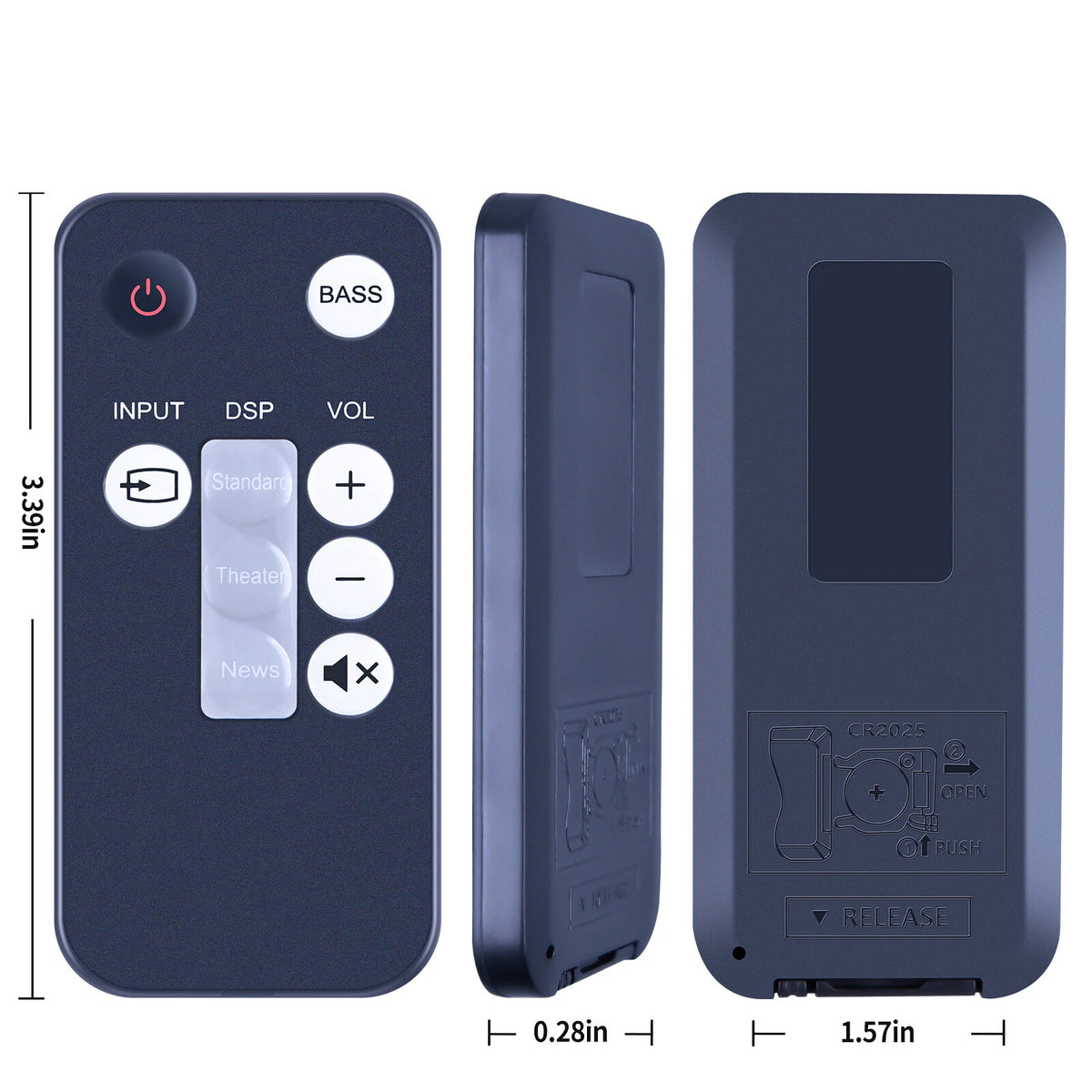 Remote Control For Insignia RMC-SB212 SoundBar Home Theater Speaker System