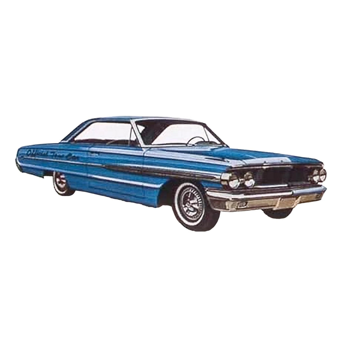 AMT Cal Drag Combo 1964 Galaxie, AWB approximately 15 inches long, White