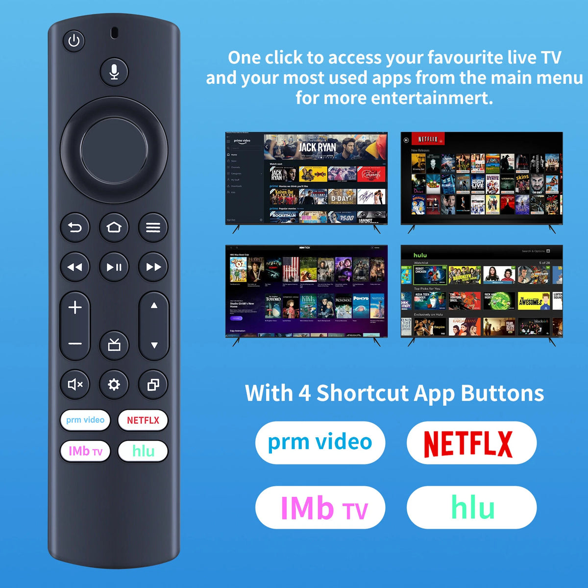 NS-RCFNA-21 Rev B Voice Remote For Insignia Toshiba Fire TV NS-32DF310NA19