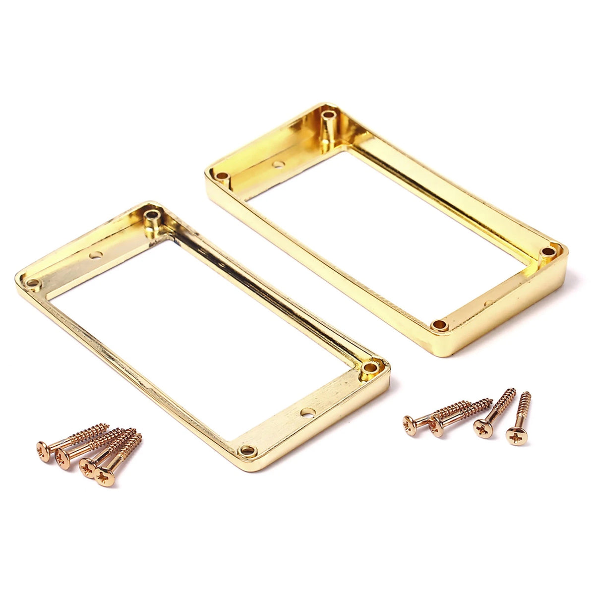 2X Guitar Gold Humbucker Pickup Rings Frames Fit For Les Paul SG ES DOT
