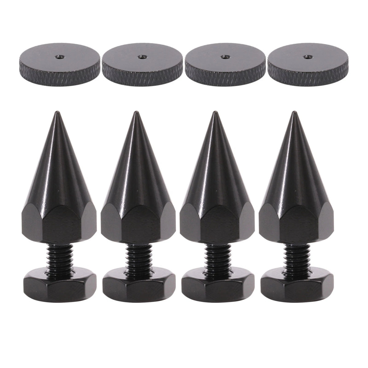 4Pack Iron AMP Studio Monitor Stand Feet/Base M6 Thread Speaker Isolation Spike