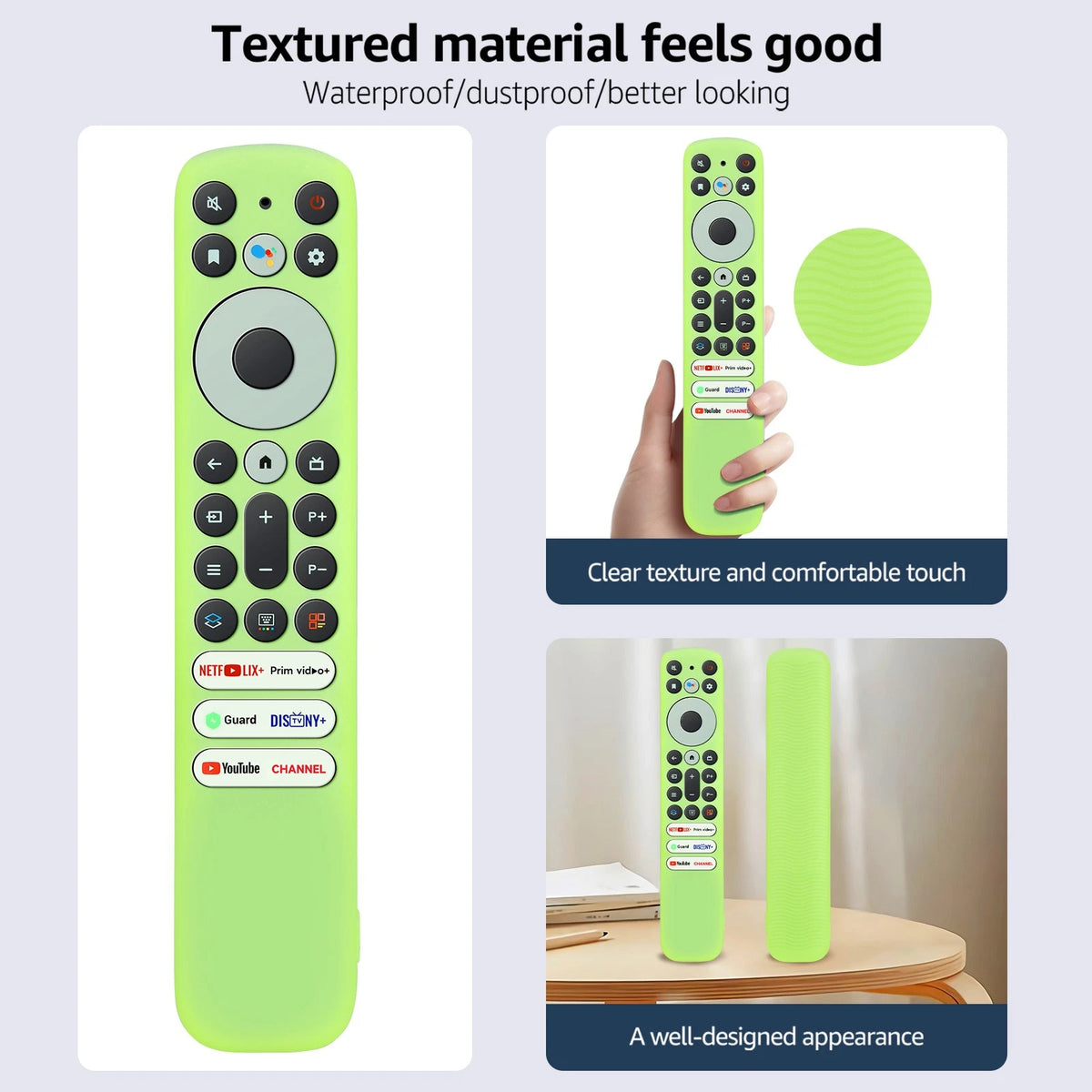 [2-Pack]Silicone Case for TCL TV RC902V FMR1 FAR2 FMR4 RC833 GUB1 (2023) Remote