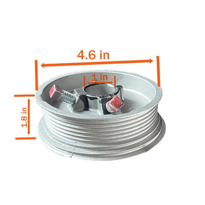 Garage Door Cable Drums Replacement Up to 8 feet High Doors 8 Feet, Silver