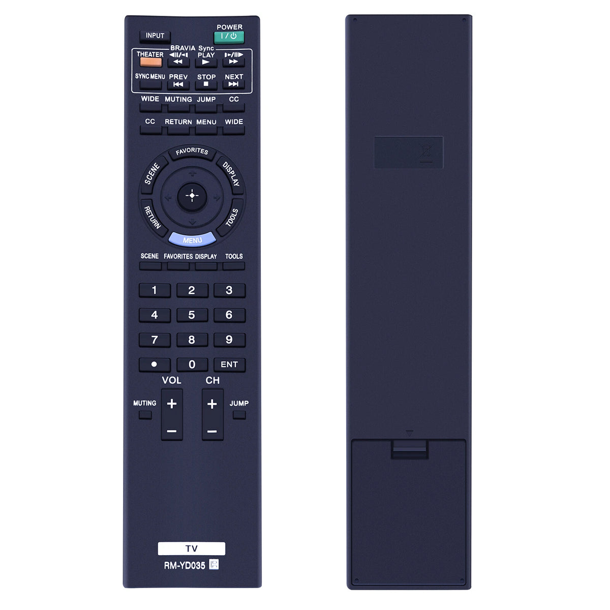RM-YD035 For Sony Bra TV Remote Control KDL-22BX300 KDL-32BX300 KDL-46EX4