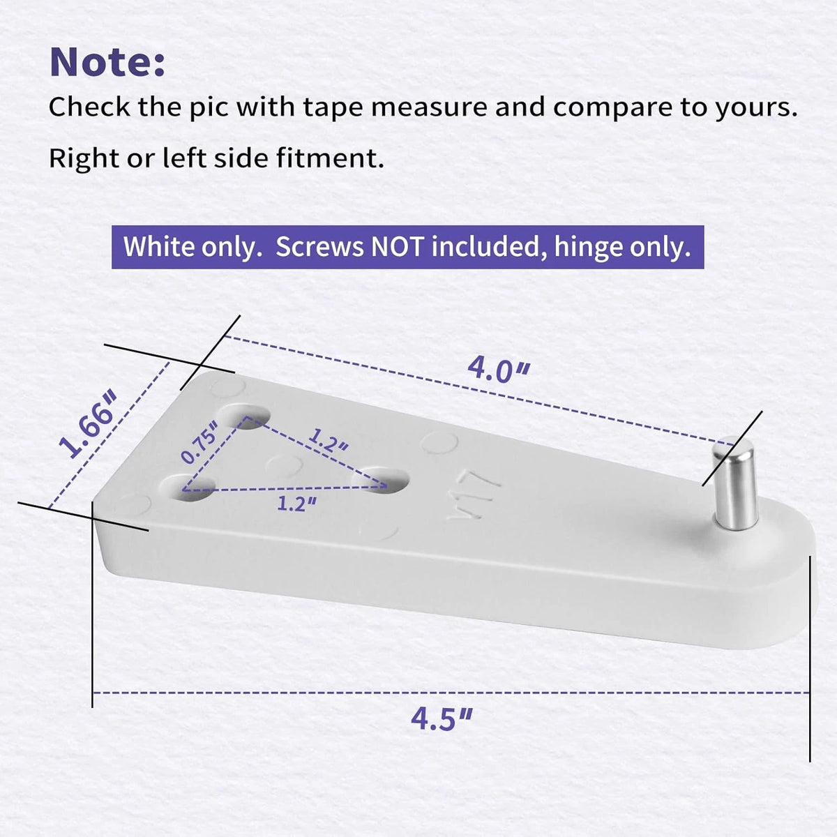 302985 & 303001 Mini Compact Freezer Top Hinge Compatible with Kenmore...