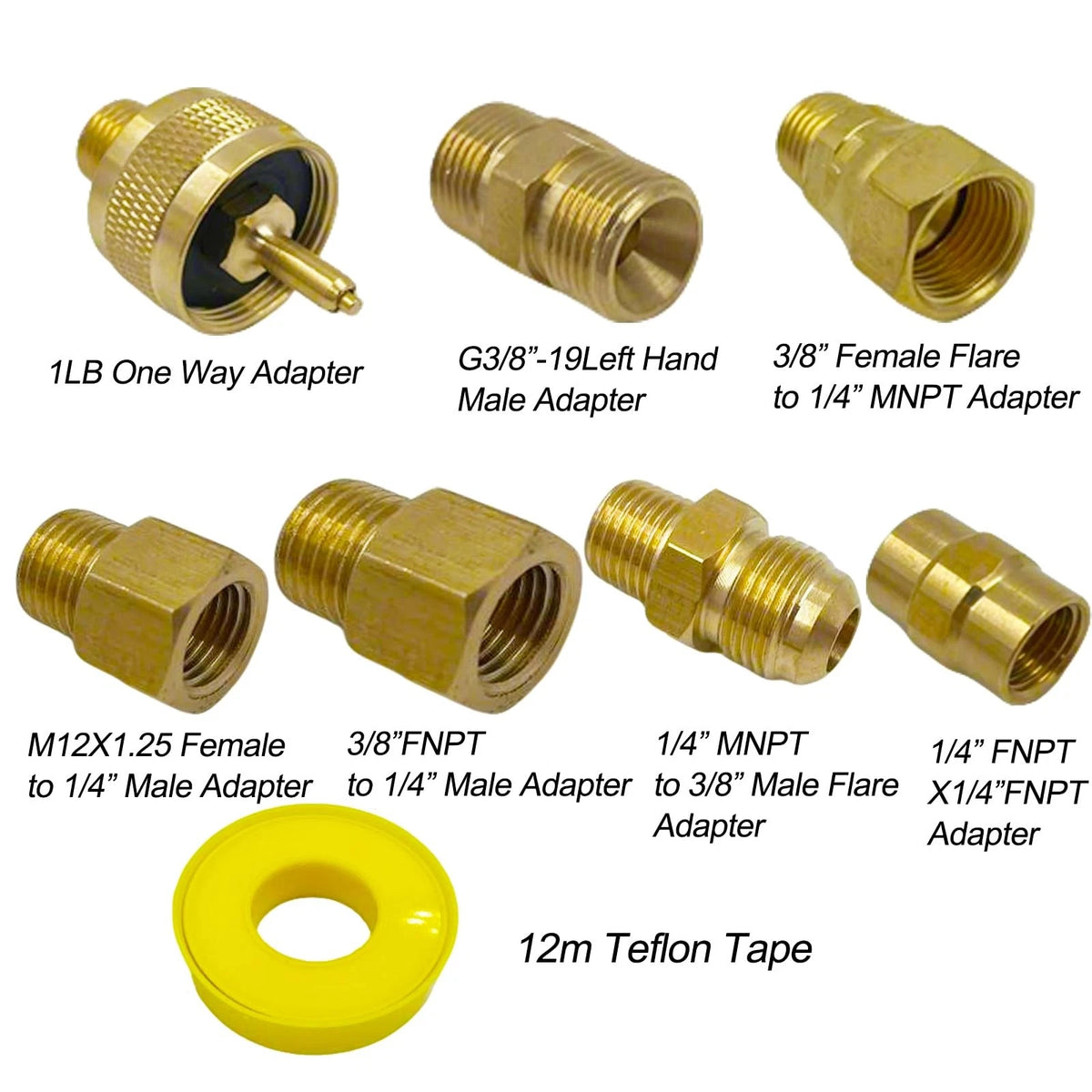 MENSI Weed Torch Gas Propane Tank Bottle Converter Kit, 1lb Fitting with...