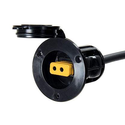Cannon Flush Mount Power Port Downrigger Accessory, Boat One Size, Black