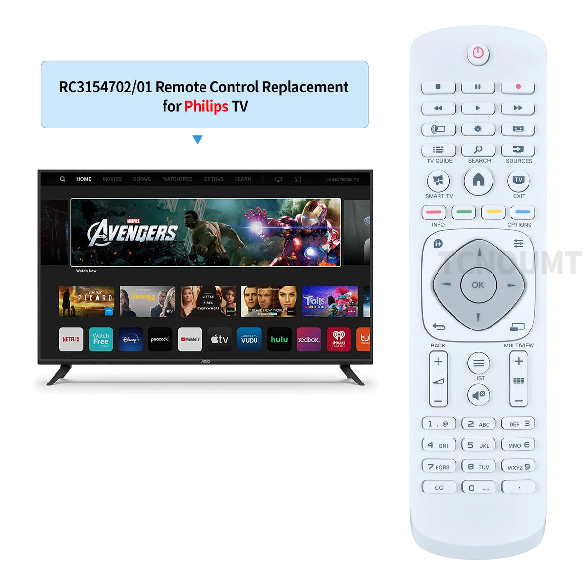 RC3154702/01 Remote Control For Philips 32 55 78pfg5909/pfg6809 47pfg6519 TV