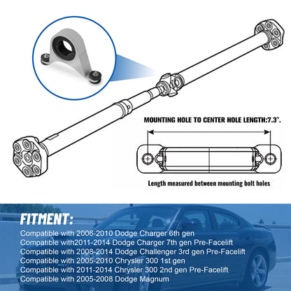 Driveshaft Center Bearing Support Carrier Upgrade for 2005-2014 Dodge Charger