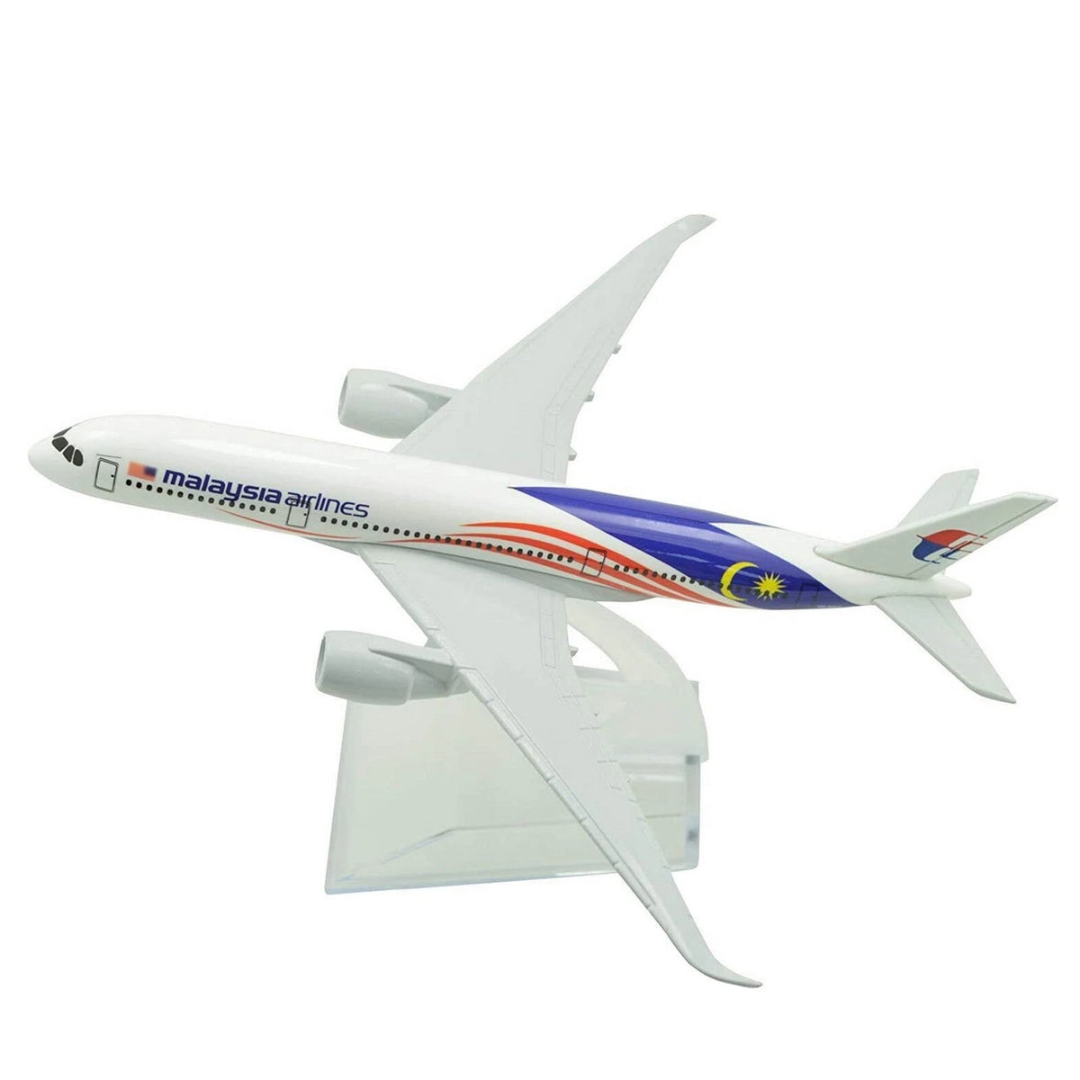 16cm 1:400 A350 Malaysia Airlines Airplane Model Alloy With Display Stand