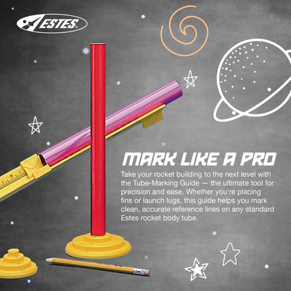 Estes 2227 Tube-Marking Guide, Flying-Rocket-Model Building Tool, Multi