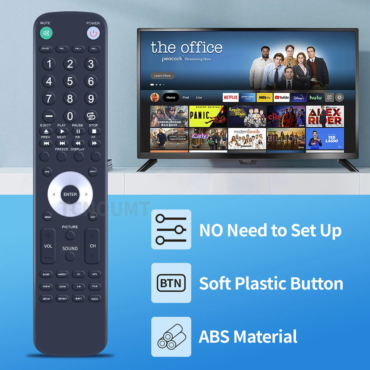 RE20QP80 Remote Control For RCA TV 26LA33RQ 32LB30RQ LED46C45RQ LED32B30RQ