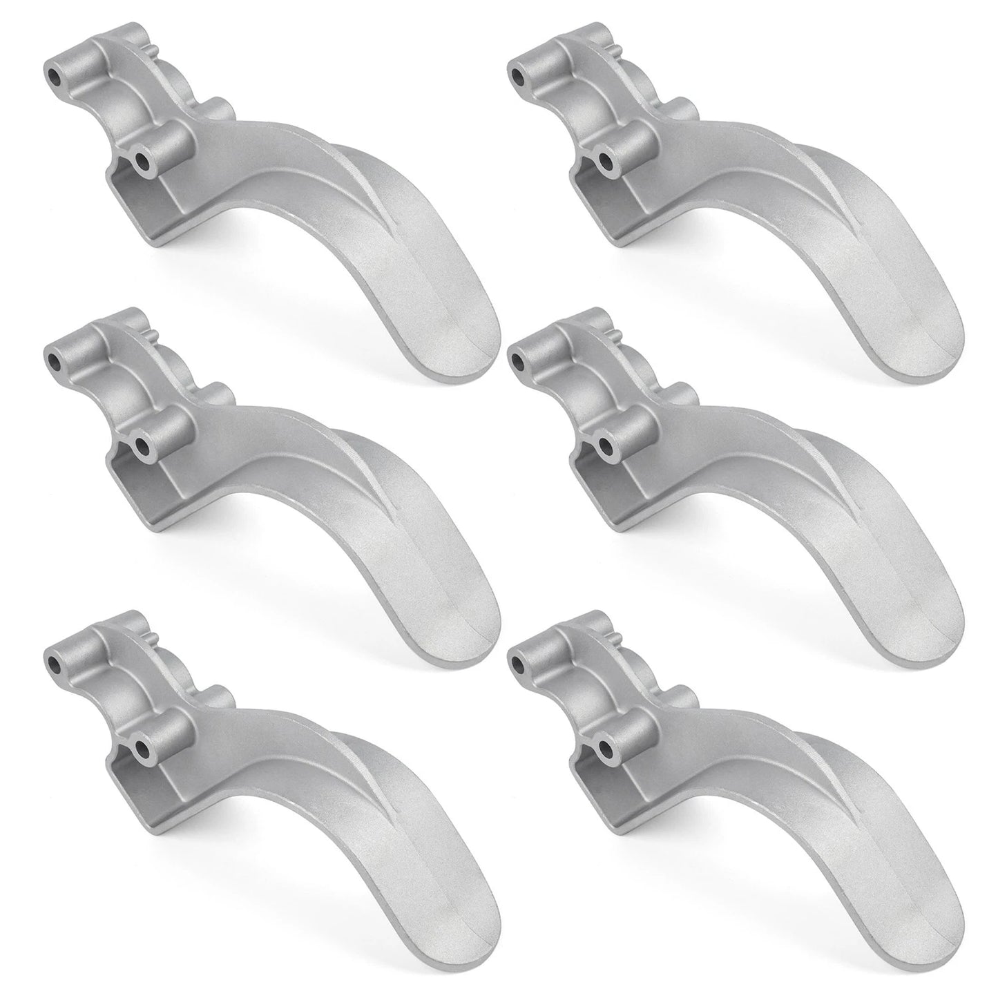1705454 Easy-Off Cast Aluminum 6″ Offset Tarp Stop Upright Kit - 6 Tarp Stops