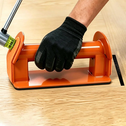 Floor Gap Fixer Tool Kit with Rubber Mallet for Laminate,Vinyl Plank, Orange
