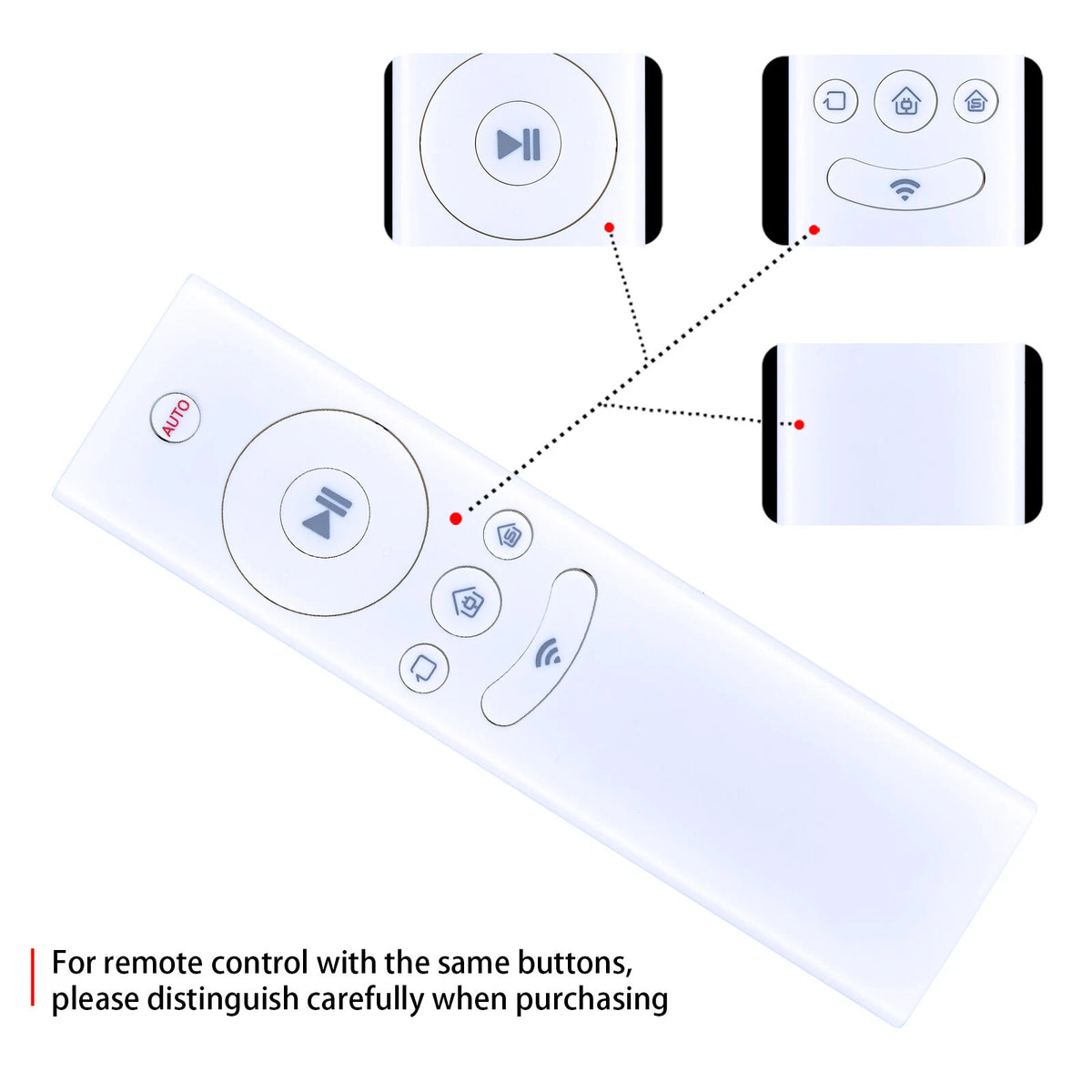 RC1521 Remote Control For Ecovacs Robotics Deebot Vacuum M87 M88 N78