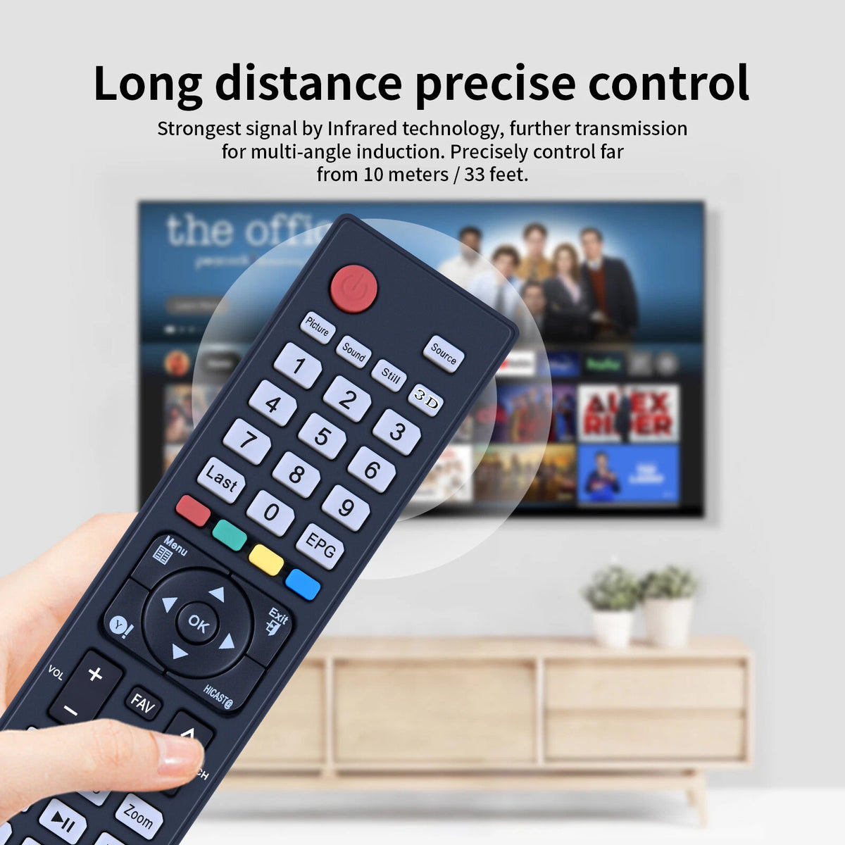 EN-32951A Remote Control For Hisense TV HL46T39PZLN3D, HL55T39PZLN3D