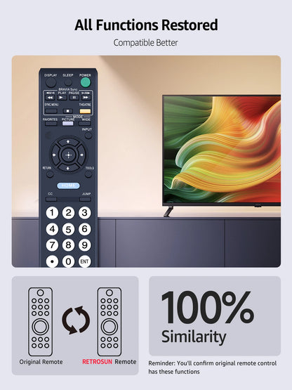 RM-YD025 Remote Control For Sony TV KDL40S504 KDL40S5100 KDL40SL1 KDL32S5100
