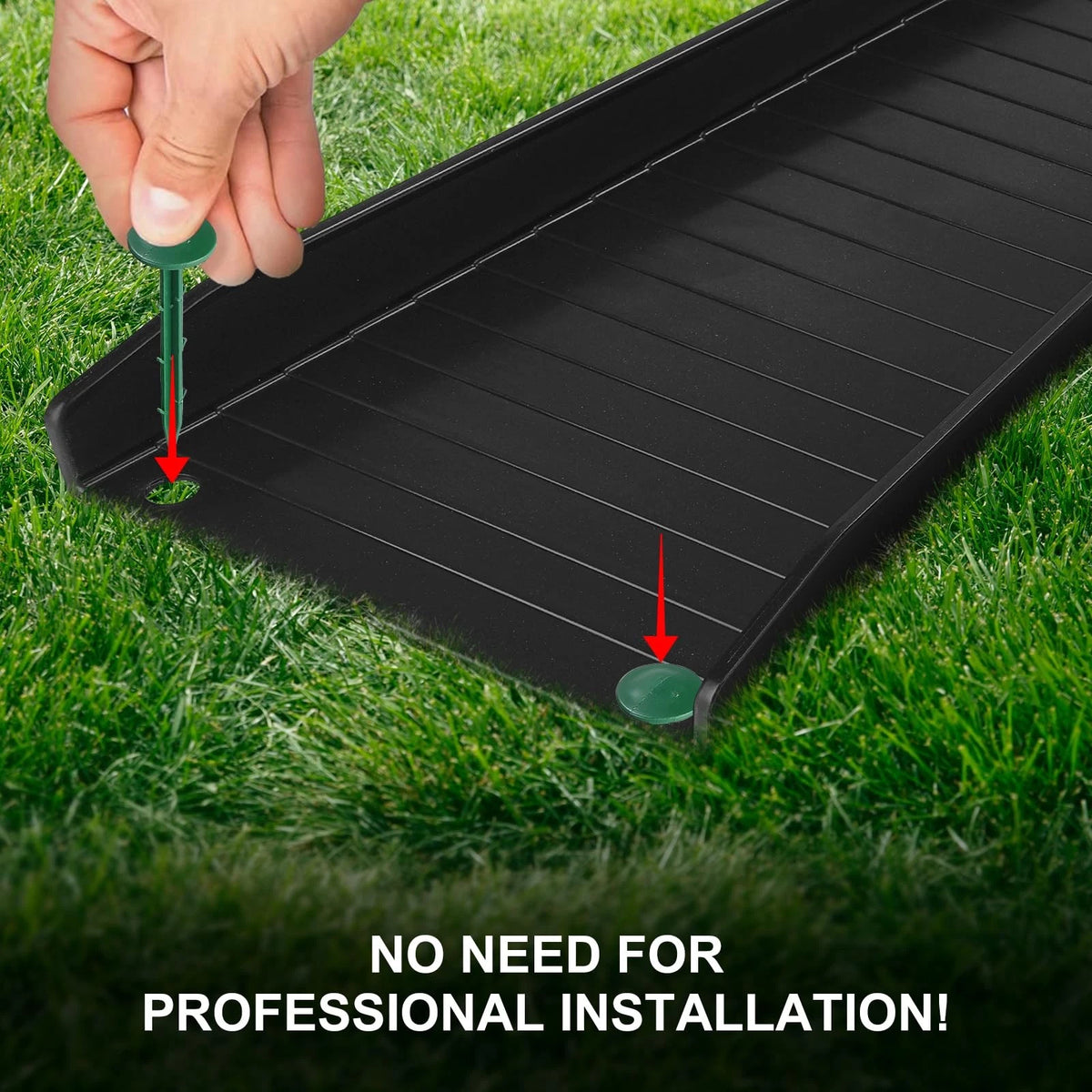 4 Pack Gutter Downspout Extensions,Rain Splash 4 Pack, Black