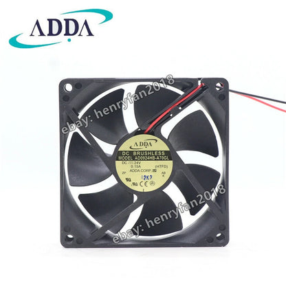 ADDA Fan AD0924HB-A70GL Axial Fan 24VDC 0.15A 92*92*25MM 2-wire Case Cooling Fan