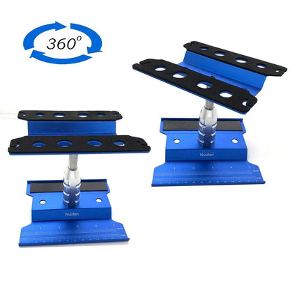 Nuofan RC Car Work Stand Aluminum Repair 140Mm X 134Mm X 64-90Mm, Blue