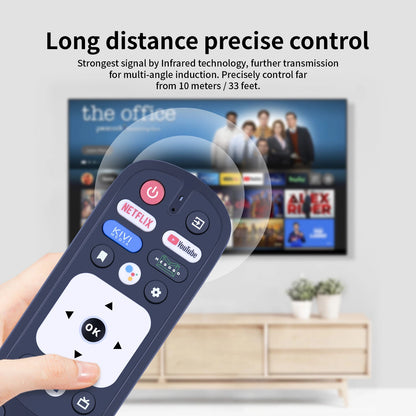 Replacement Voice Remote Control For Kivi RC28 RC90 TV