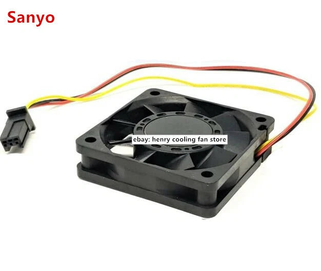 SANYO 109P0624S7D03 A90L-0001-0552#A DC 24V 0.08A 60*60*15mm Fanuc coooling fan