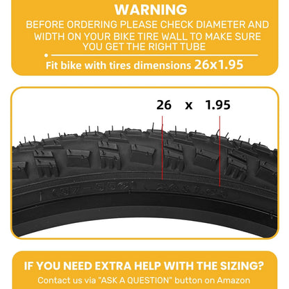 2 Pack Mountain Bike Tire Set,26x1.95-Inch Foldable 26x1.95", 26X1.95