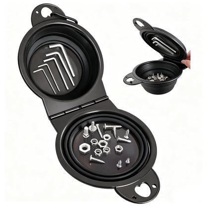 Collapsible Magnetic Parts Tray Set,  Upgraded Version Trays,...