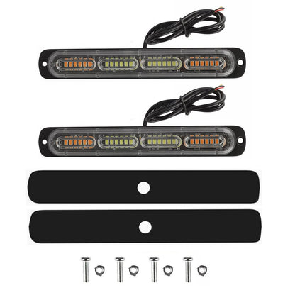 LED Flashing Strobe Light Bars Warning Hazard Beacon Part For Car Truck