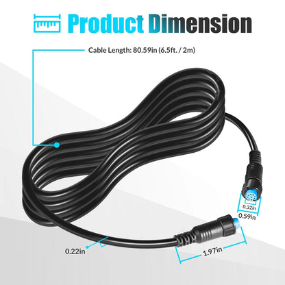 010-12528-30 Marine Network Cable 6.5 ft./2 m, Small Connector, ft. / 2 m