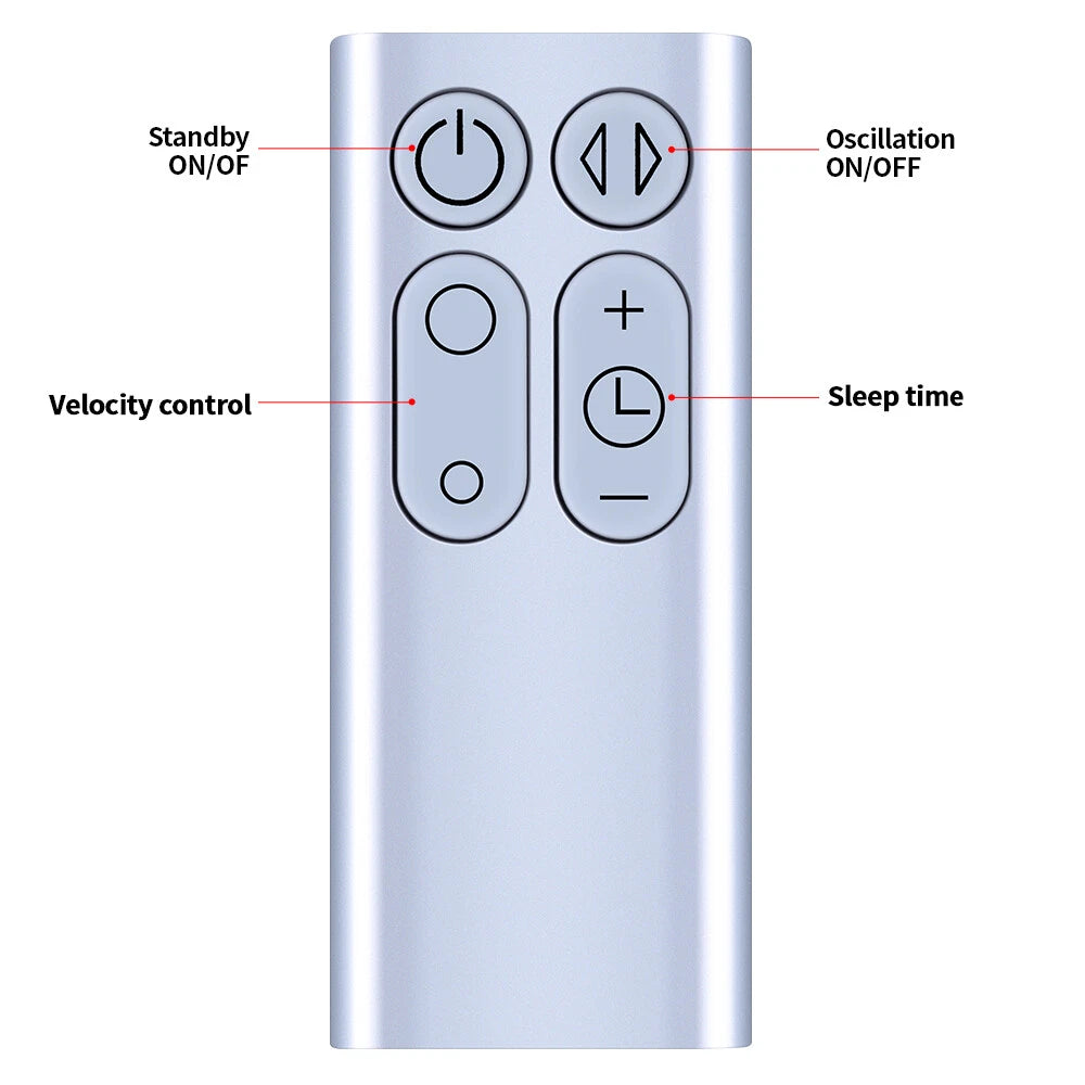 Remote Control For Dyson TP00 TP01 AM11 Pure Cool Tower Purifier Fan -Silver