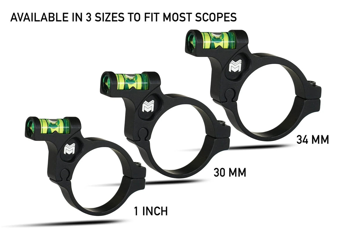 Monstrum Rifle Scope Level Bubble | 1 inch 1 inch, Hard Anodized Black