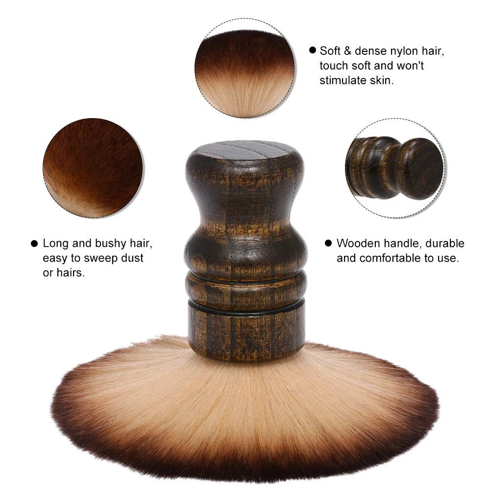 Large Neck Duster Brush Anself Soft Barber Face (Pack of 1), 01#