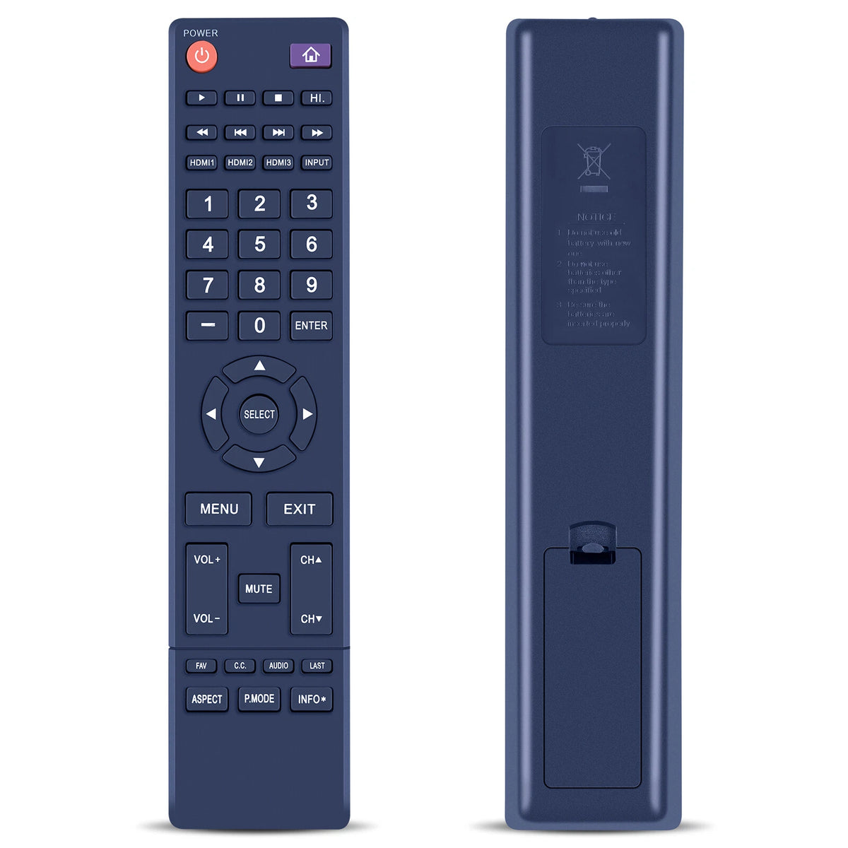 Remote Control For Hitachi TV LE32E6R9 LE50A6R9A LE32A509 LE39A309 LE43A509