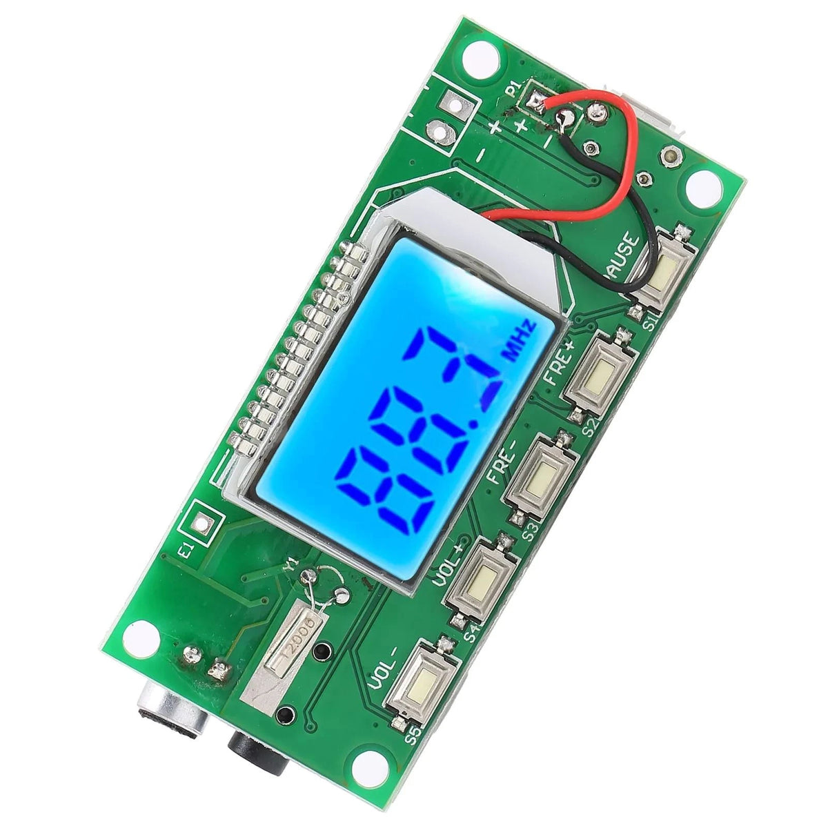 1* FM Module PCB Board W/LCD Display Digital FM Radio Projects Accessories