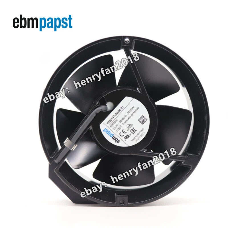 W2E143-AA09-01 Ebmpapst 6058ES Axial Fan 230VAC 24/26W 172*150*51MM UPS Fan