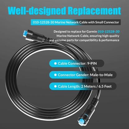 010-12528-30 Marine Network Cable 6.5 ft./2 m, Small Connector, ft. / 2 m