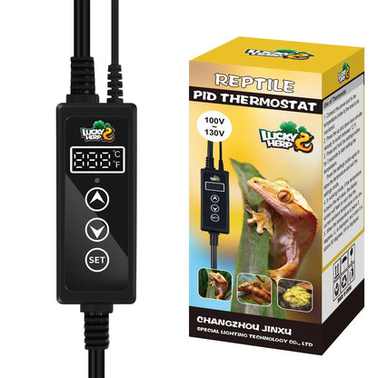 LUCKY HERP Reptile Dimming Thermostat, PID Heat Lamp Temperature Controller...