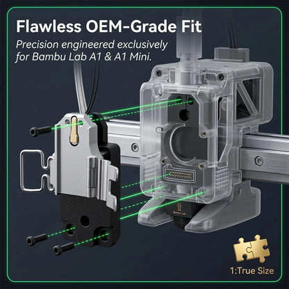 Kuars Gvni Hotend Heating Assembly Replacement Compatible with Bambu Lab A1...